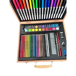 Art 101 Creative‎ Coloring Wood Case art set New